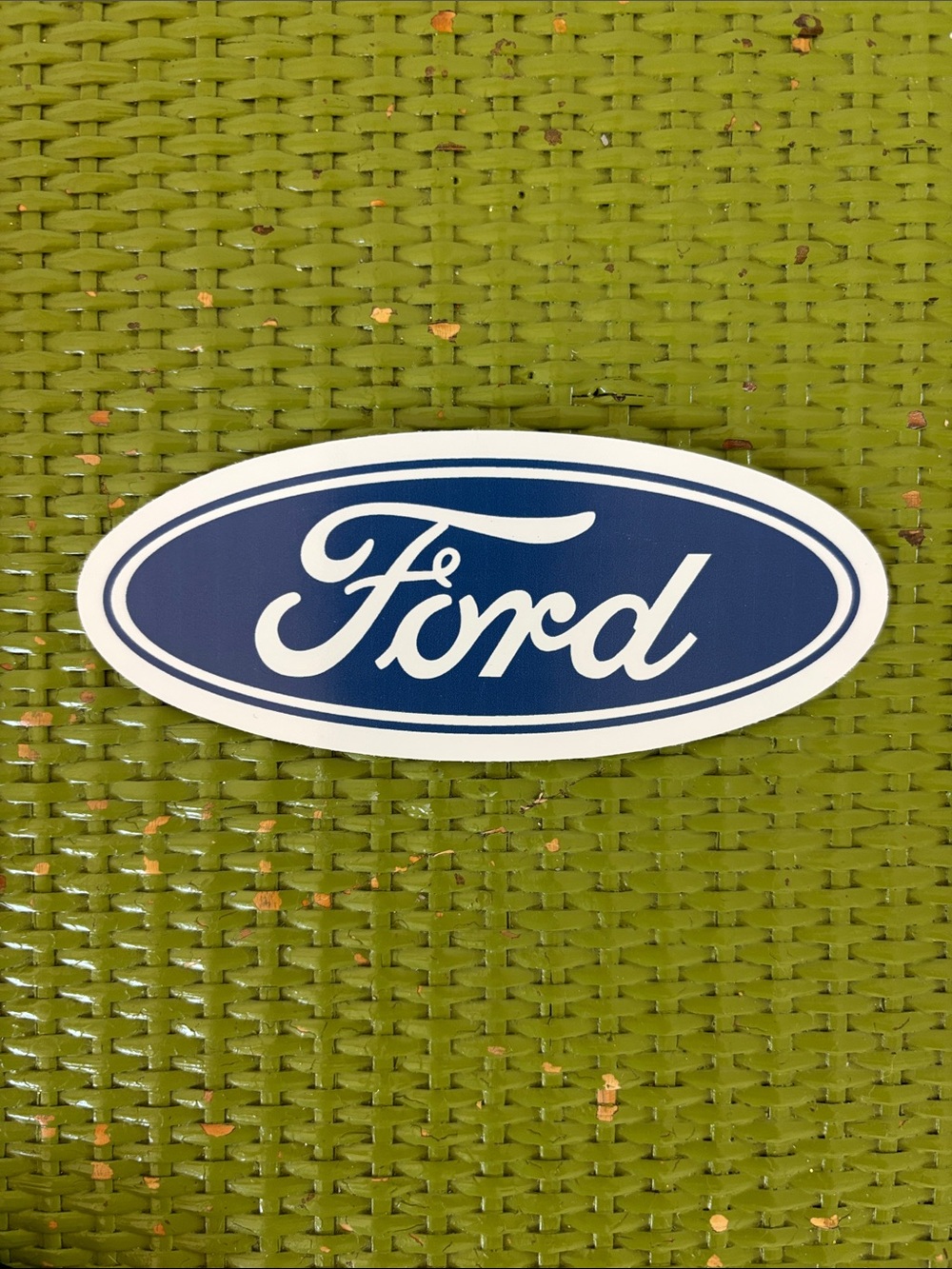Ford Oval Emblem Sticker - Blue and White
